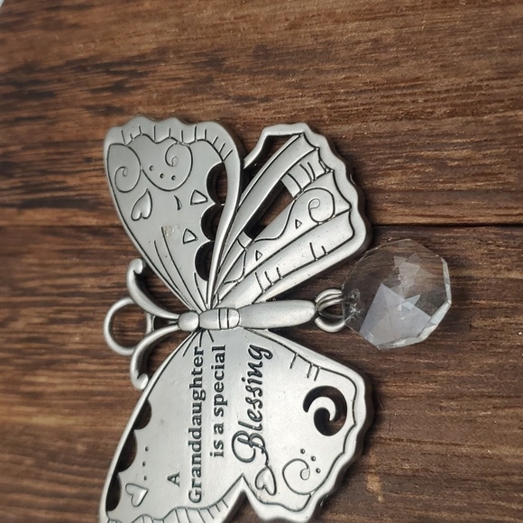 Pendant monarch butterfly a granddaughter is a special blessing prism crystal - Picture 1 of 4